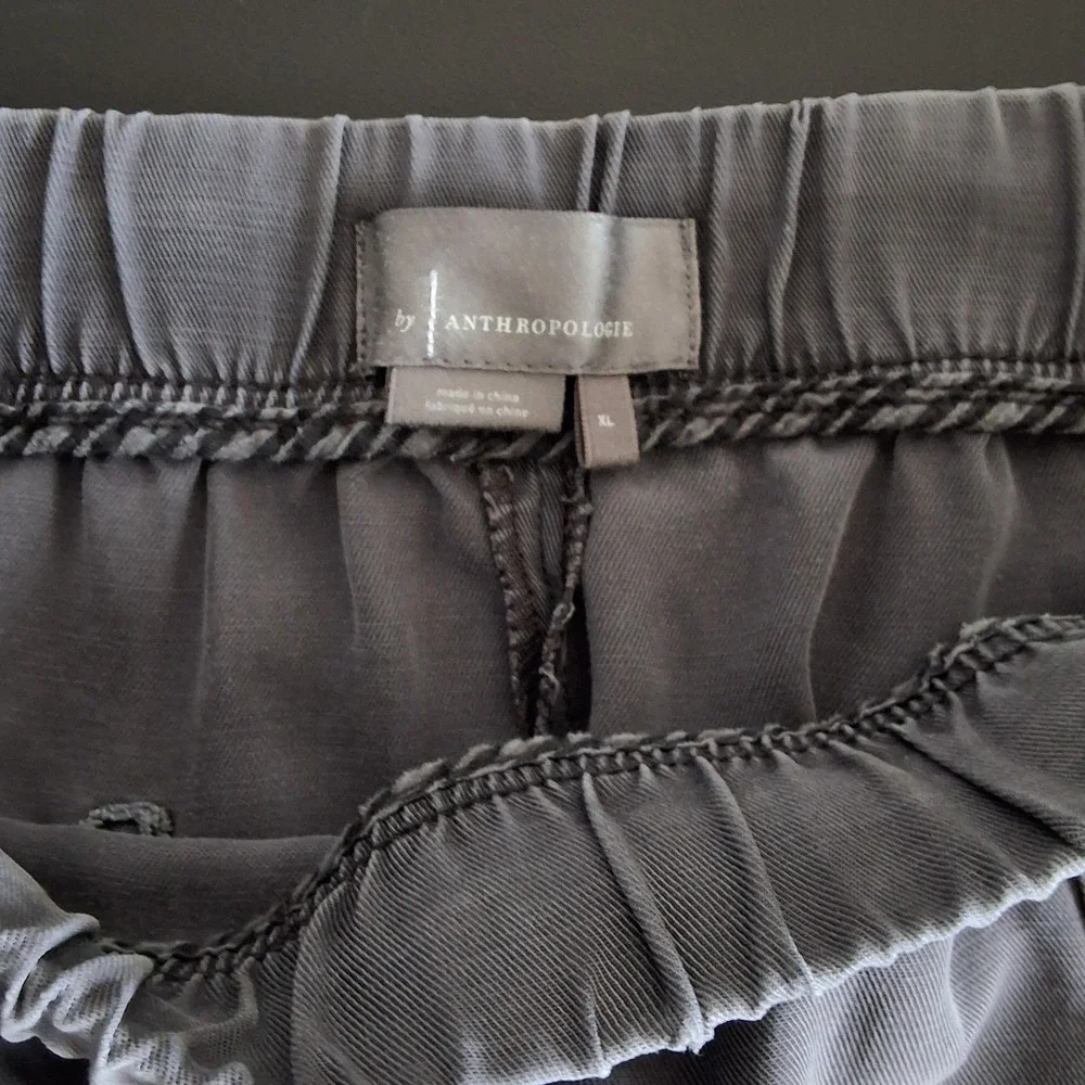 Anthropologie XL Klara Utility Drawstring‎ Cargo Pocket Skirt Dark Academia Prep - Picture 3 of 7